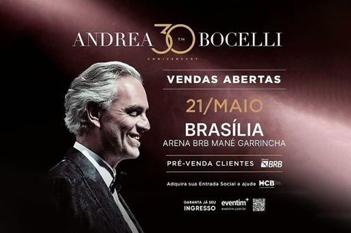 Andrea Bocelli Brasília - Congressos | Beauty Fair